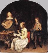 TERBORCH, Gerard The Concert sg oil painting artist